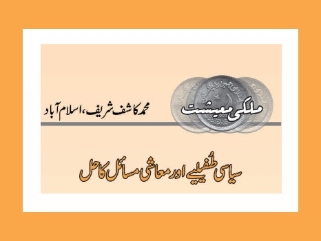 سیاسی طُفیلیے اور معاشی مسائل کا حل